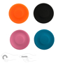 Mini Long Distance Frisbee Silicone in various colours