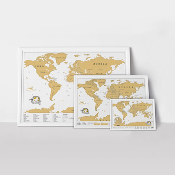 scratch map in three sizes