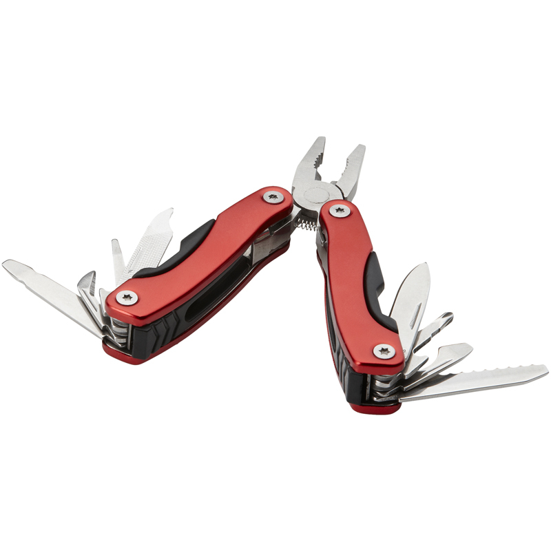 red and black mini multi tool