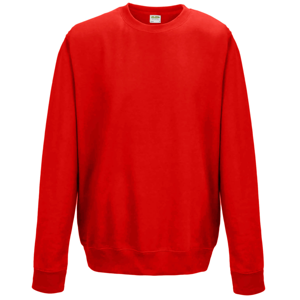 AWDis Sweatshirt in red with crew neck