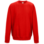 AWDis Sweatshirt in red with crew neck