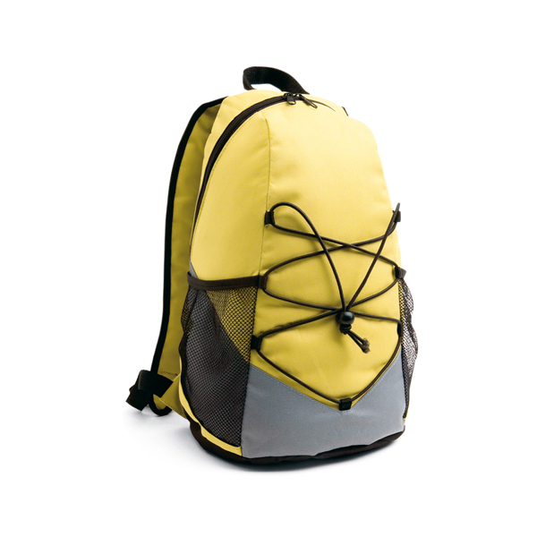 Turim Colourful backpack in yellow and grey with black details