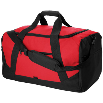 Columbia Travel Bag in red with black straps and details