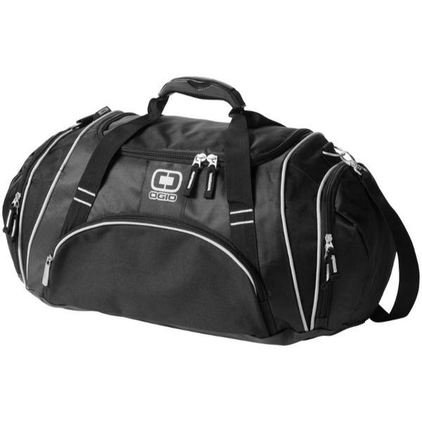 Crunch Duffel Bag in black with white details