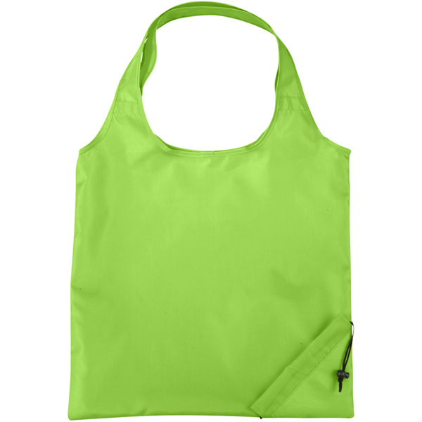 lime green foldaway shopping bag
