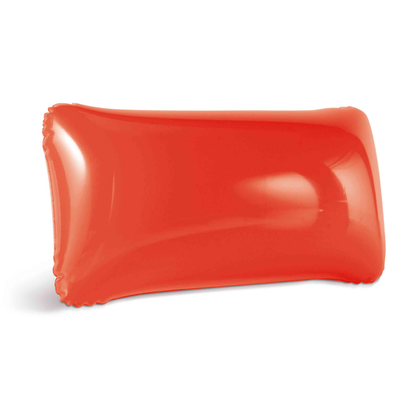 Inflatable pillow in red