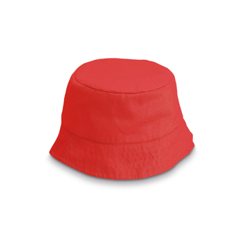 Kids bucket hat in red