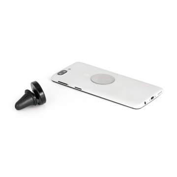 black magnetic car phone holder with phone display