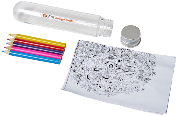 mini doodling set in tube unpacked