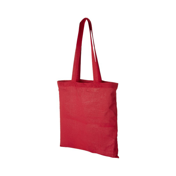 Promotional cotton shopper bag in red