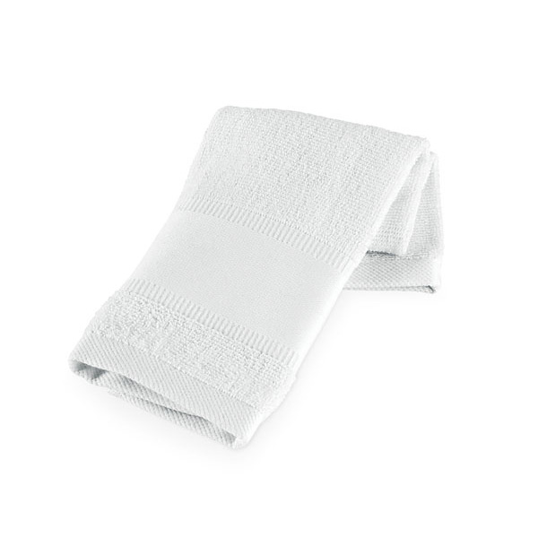 white small cotton gym towel