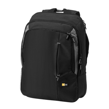 Reso 17" Laptop Backpack in black with grey panels