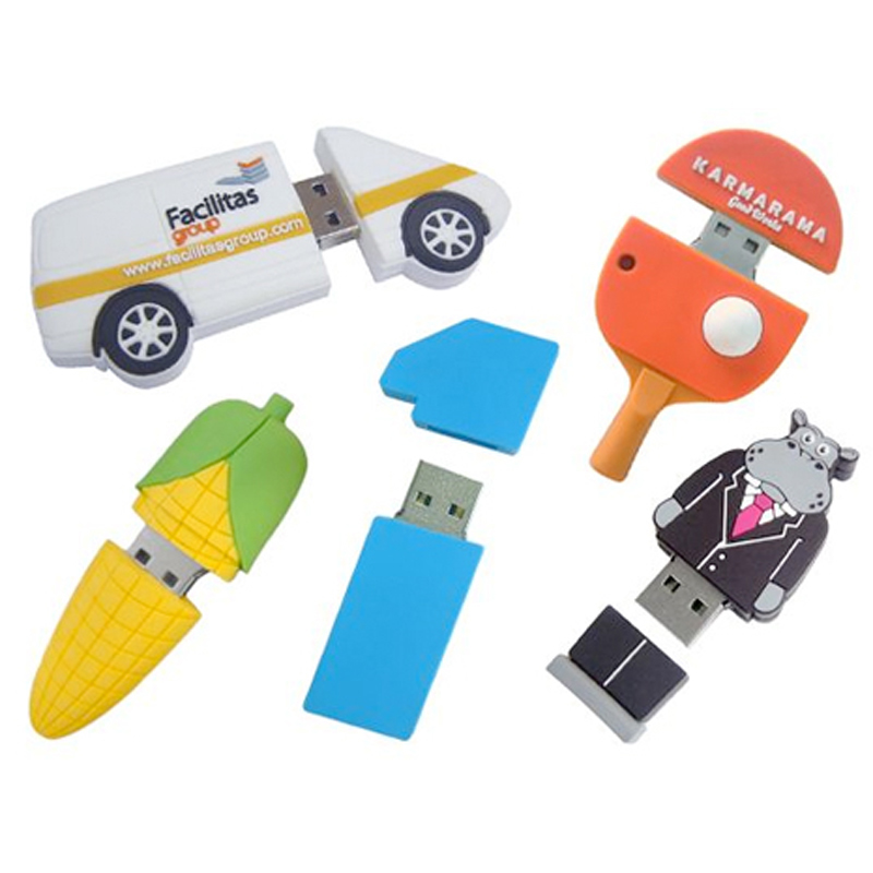 Bespoke USB in different shapes and colours
