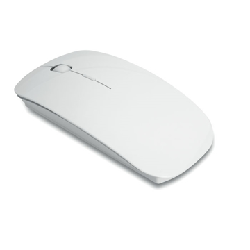 Sleek compact wireless computer mouse in white