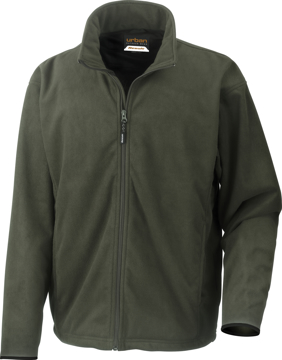 Extreme Climate Stopper Fleece in green with full length zip