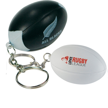 Foam Rugby Ball Keyring Group Image