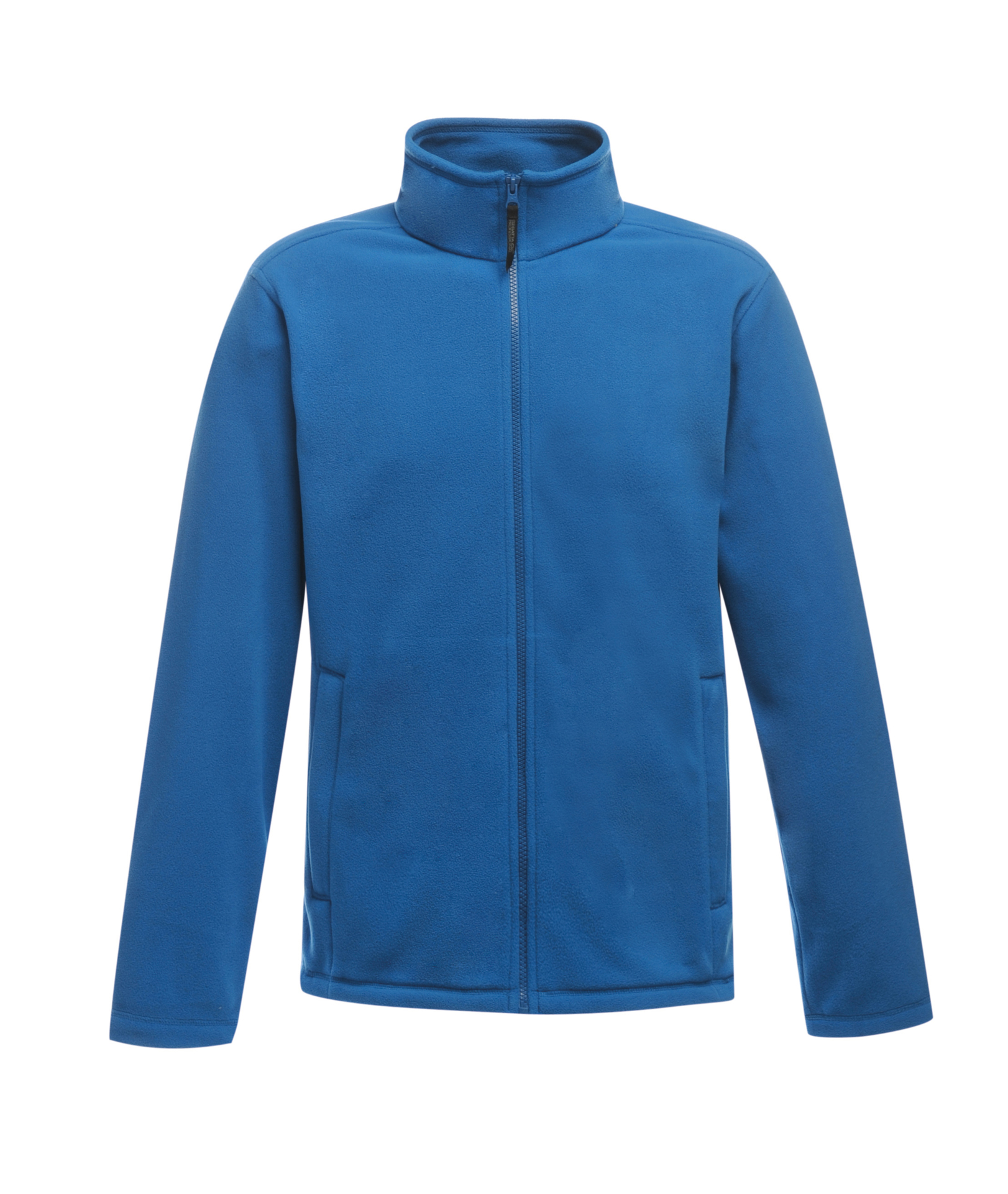 Full Zip Microfleece in blue with 2 zipped lower pockets