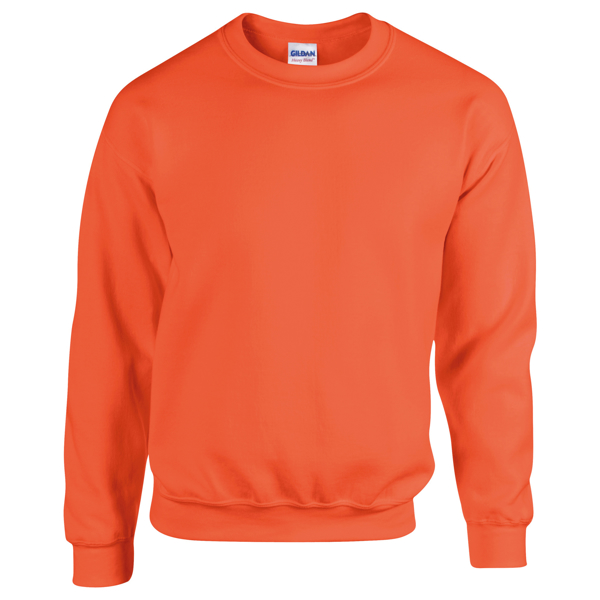 Heavy Blend Adult Crew Neck in orange with crew neck