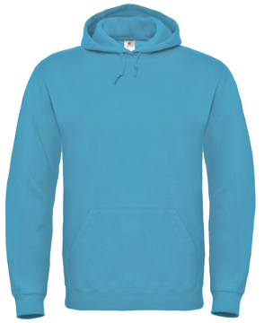 ID 003 Hooded Sweatshirt in light blue with pouch pocket, hood and drawstrings