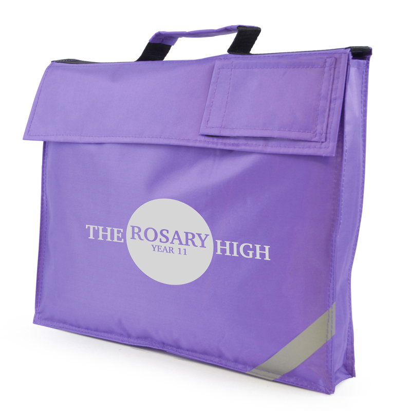 Purple jasmine bag with print