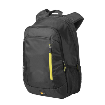 Jaunt 15.6" Laptop Backpack in black with yellow details