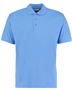Kustom Kit Klassic Short Sleeve polo in blue with collar and 3 buttons
