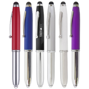 a selection of 6 lowton multifunction pens in different colours