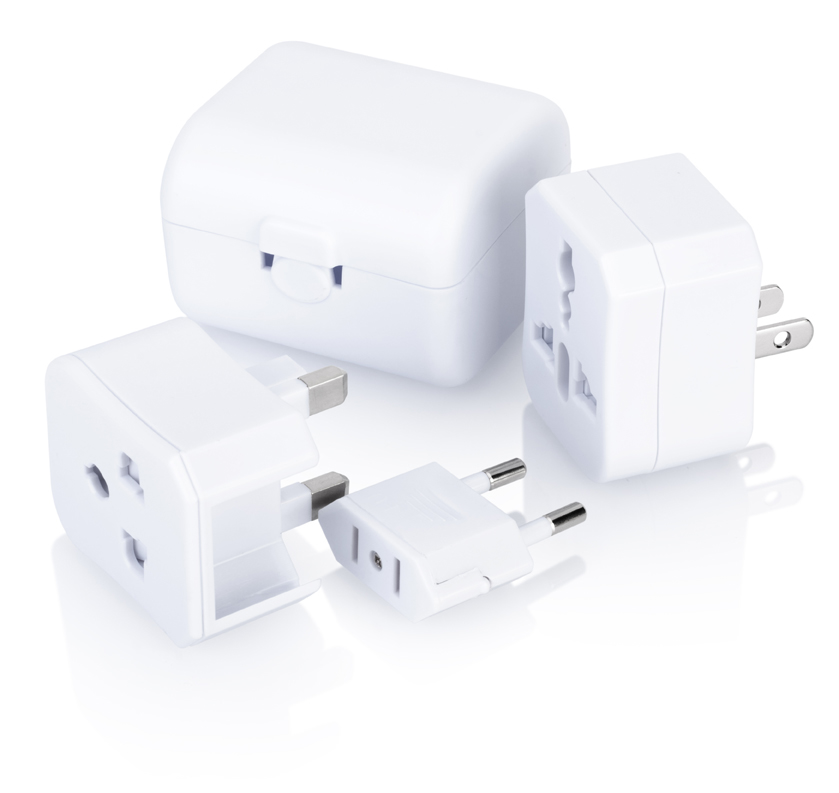 Mr Universe Travel Adaptor in White