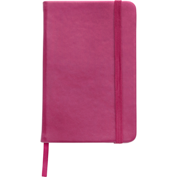 A6 Notebook with soft PU cover in pink