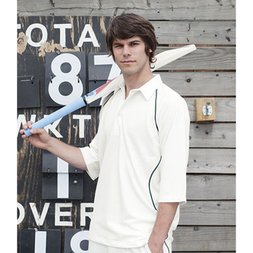 Cricket Shirts With 3/4 Sleeves And Piping