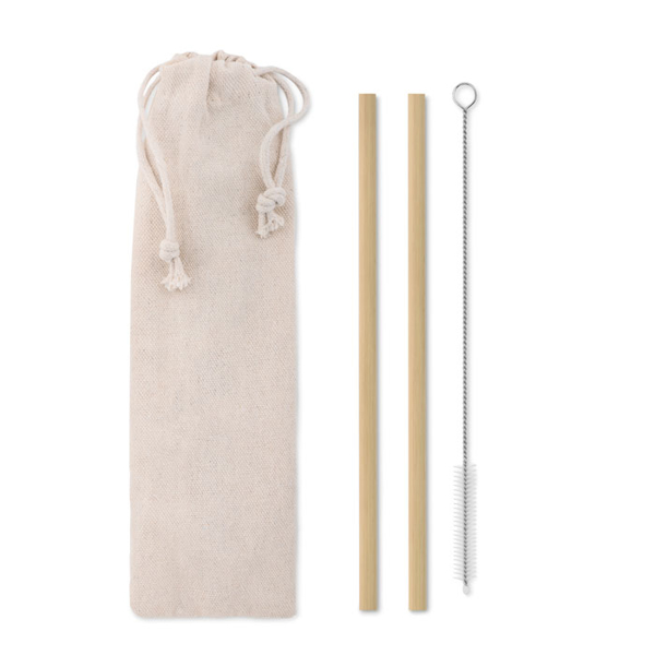 Picture of Reusable Bamboo Straw Set