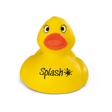 rubber duck with 1 colour logo
