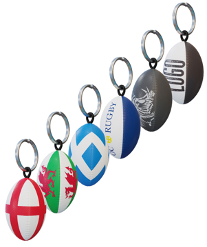 Rugby Ball Keyring