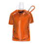 Sports Shirt Water Bottle With Clip - Orange