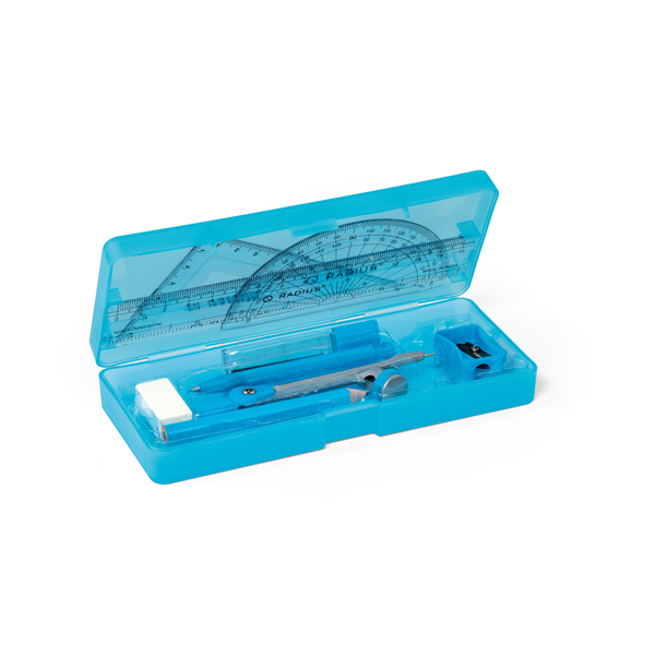 open school geometry set in blue