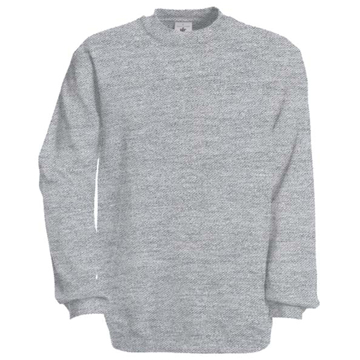 Set-in Sweatshirt in grey with crew neck