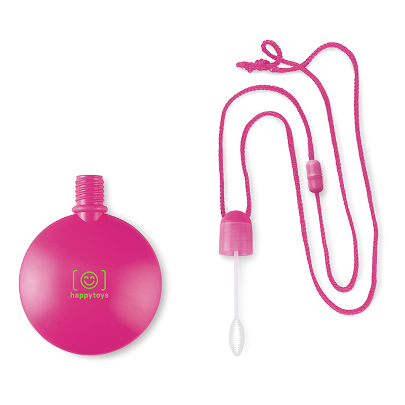 sopla round bubbles on cord open in pink