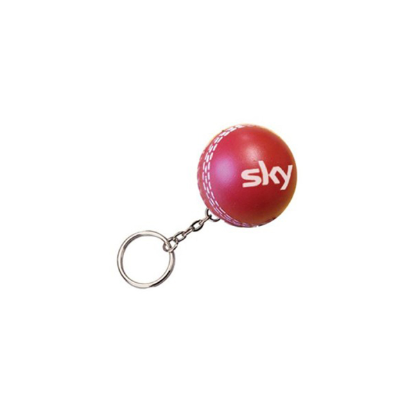 Stress Cricket Ball Keyring