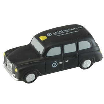 Promotional stress item in the shape of a london black taxi cab