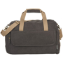 Venture Duffel Bag in charcoal with cream straps