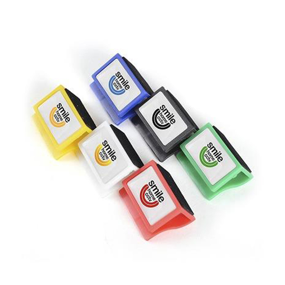 Clip over webcam cover in a range of colours that can be branded