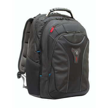 Wenger Carbon Laptop Backpack in black with red details
