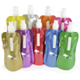 folding drinks pouch in a range of metallic colours