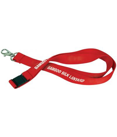 20mm red bamboo lanyard