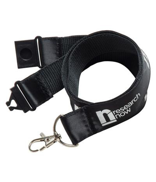 black lanyard with trigger clip