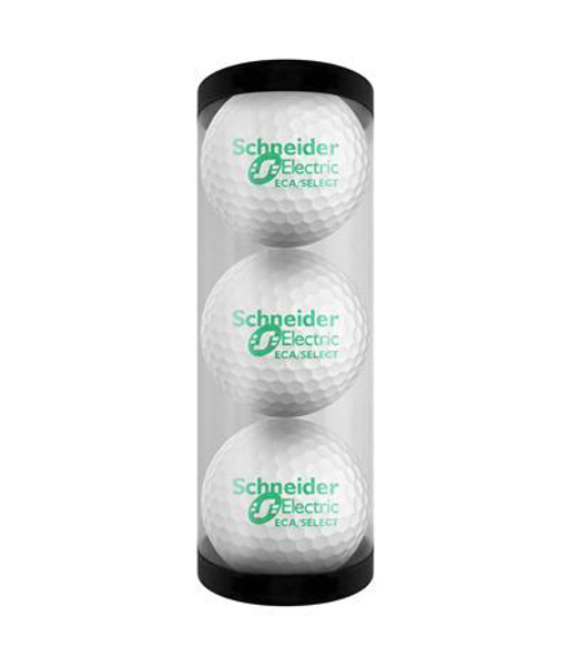 3 White Golf Balls Supplied In A Clear Tube