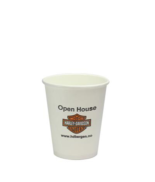 paper cup with corporate branding