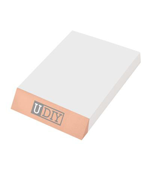 A7 wedge fronted pad with 180 sheets with 3 colour print