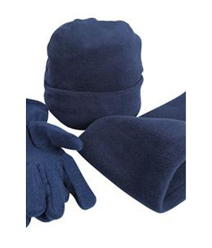 Active fleece accessory set in navy