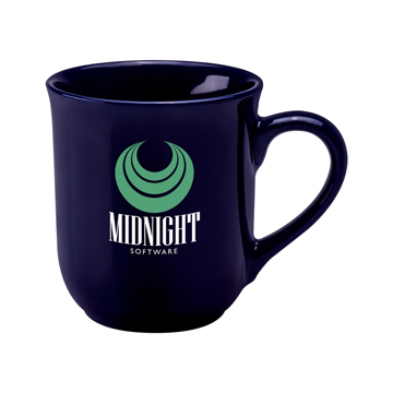 indigo bell mug with 2 colour branding